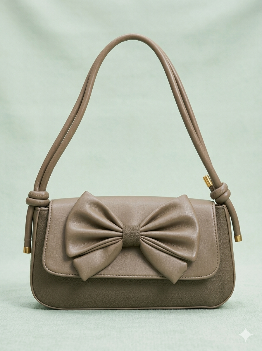 Underarm X-French Flower Stick Bag-Grey