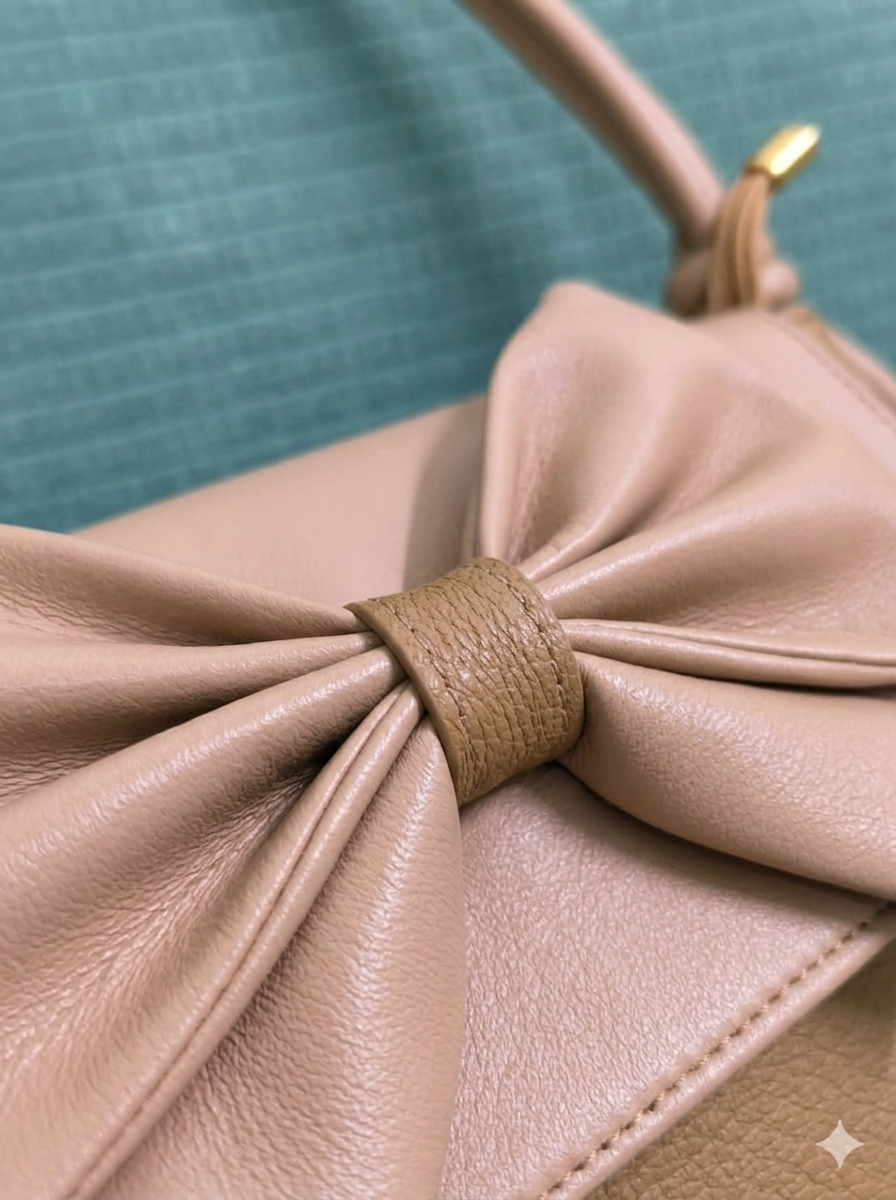 Underarm X-French Flower Stick Bag-Brown