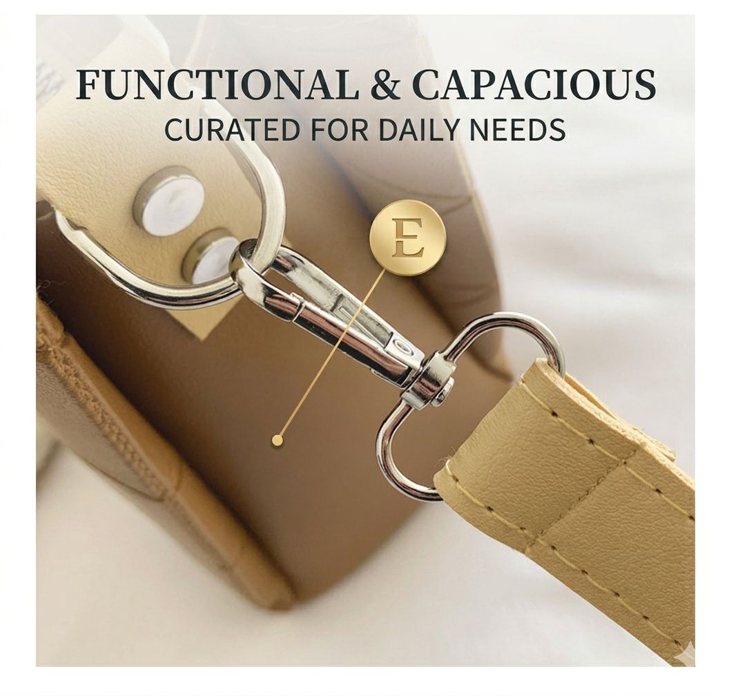 Single Shoulder Crossbody Women's Casual Bag-Brown
