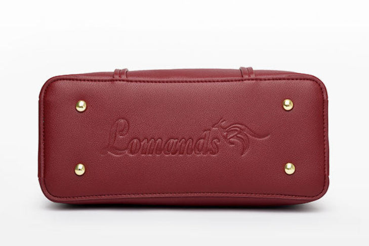 Laoman kangaroo Womens Large Capacity Leather Bag-Khaki