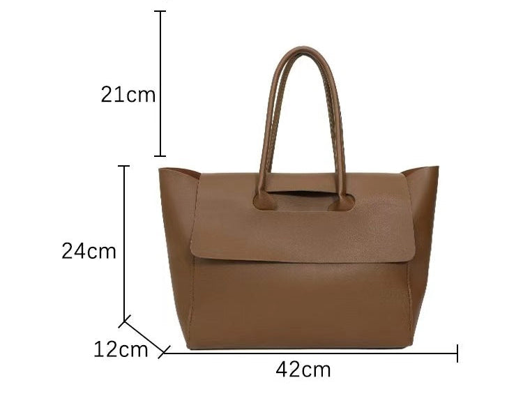 Women's Commuter Tote Bag-Brown