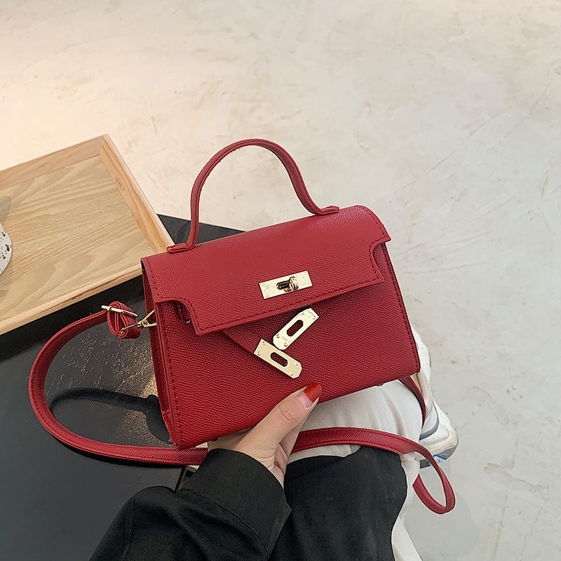 Versatile Retro Fashionable Kelly Bag-Red