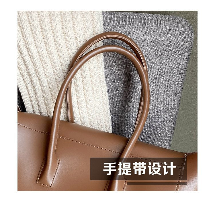 Women's Commuter Tote Bag-Brown
