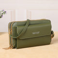 Solid Color Crossbody Hand Purse-Army Green