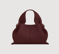 Polene Cloud Hand Bag Genuine Leather-Maroon Trumpet