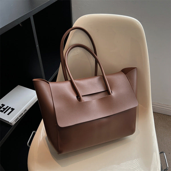 Women's Commuter Tote Bag-Brown