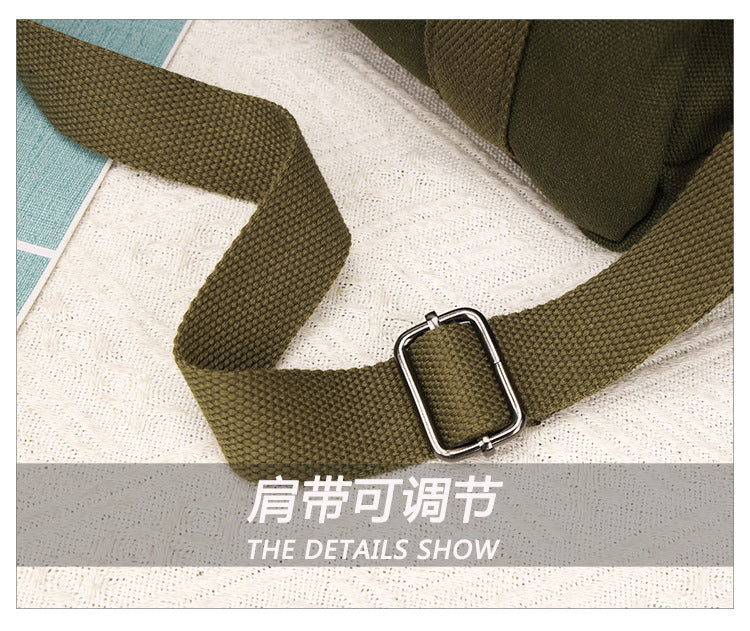 Multifunctional Canvas Hand Bag-Black