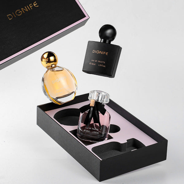 Women’s Perfume Gift Box Set — Black Opium‑Style Eau de Parfum Three‑Piece Set