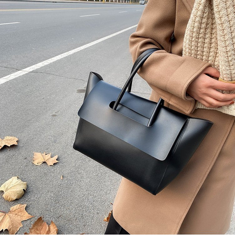 Women's Commuter Tote Bag-Black