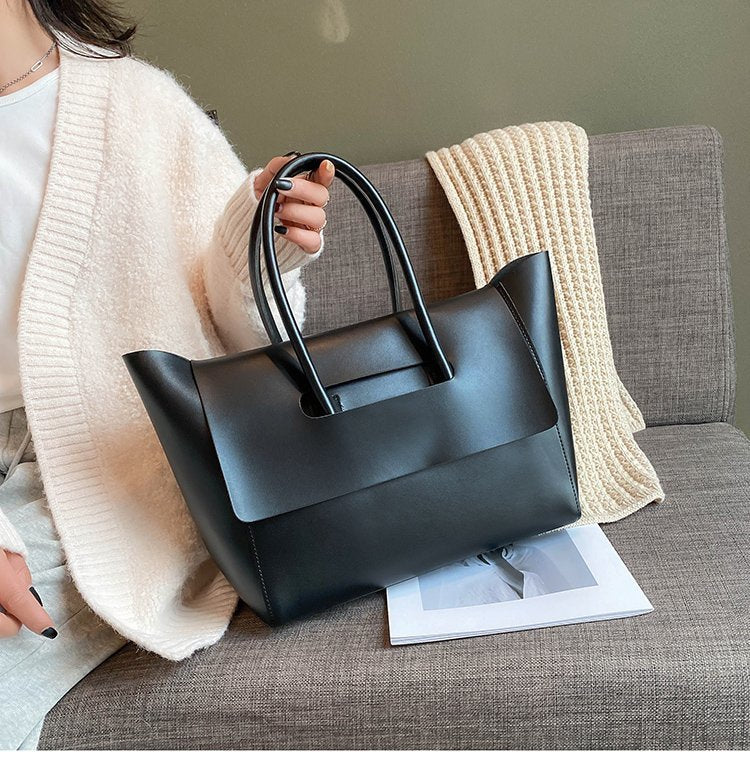 Women's Commuter Tote Bag-Black