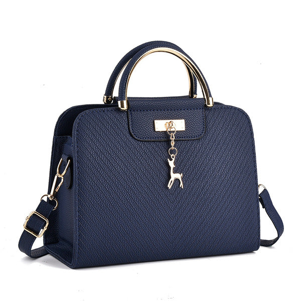 K-Style Shoulder Crossbody Bag-Navy Blue