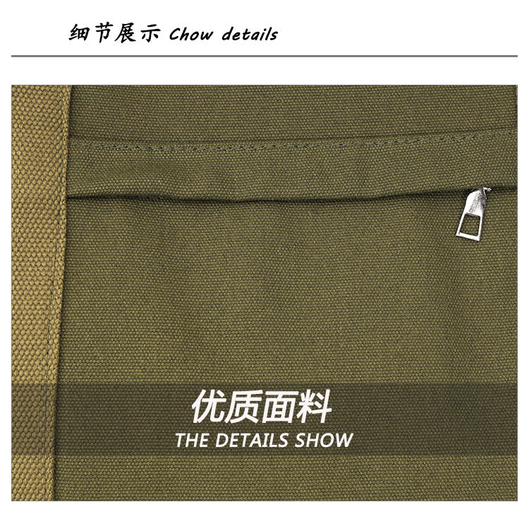 Multifunctional Canvas Hand Bag-Black