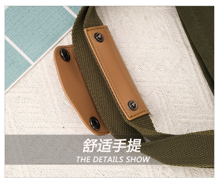Multifunctional Canvas Hand Bag-Black