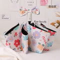 Buerxiang Oil Painted Automatic UV Protection Sun & Rain Umbrella-Flower Sea