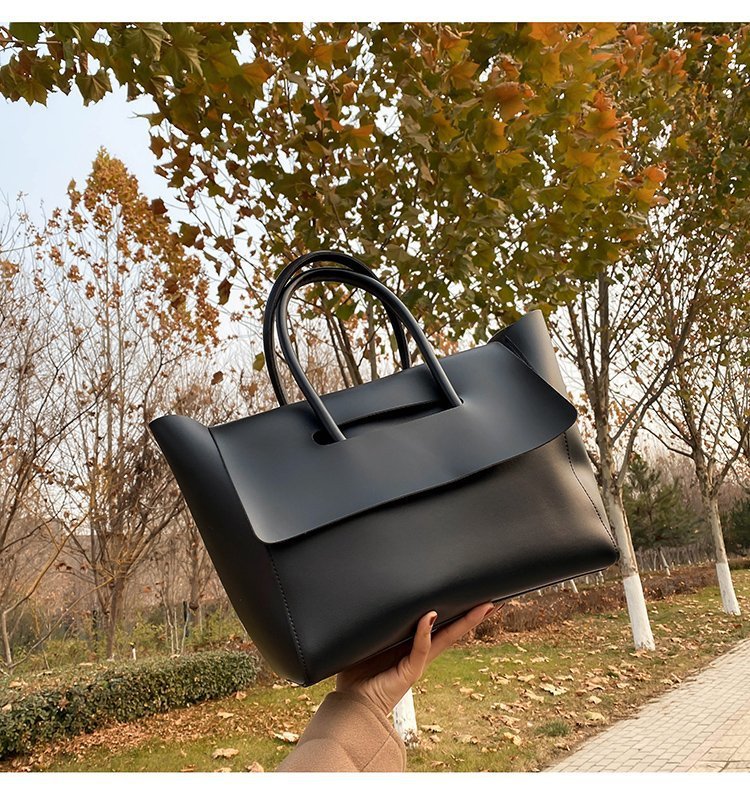 Women's Commuter Tote Bag-Black