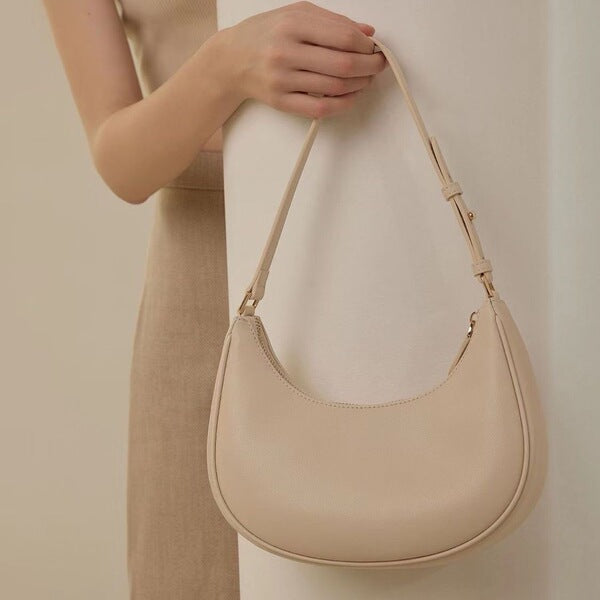 Underarm French Stick Bag-Pure White