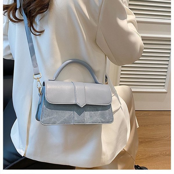 All-Match Commuter Crossbody Bag-Contrast Blue