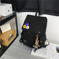 Retro Backpack for Students-Black