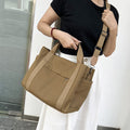 Multifunctional Canvas Hand Bag-Brown