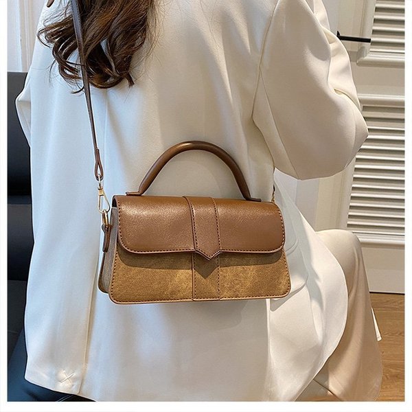 All-Match Commuter Crossbody Bag-Brown