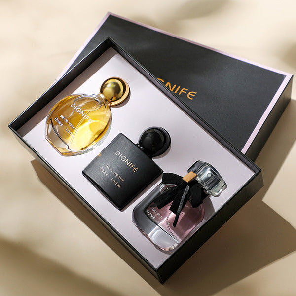 Women’s Perfume Gift Box Set — Black Opium‑Style Eau de Parfum Three‑Piece Set