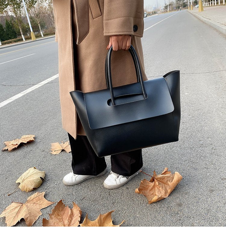 Women's Commuter Tote Bag-Black