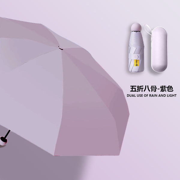 Shetica Pocket Capsule Umbrella-Purple