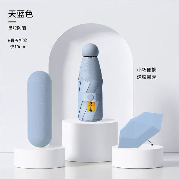 Shetica Pocket Capsule Umbrella-Sky Blue