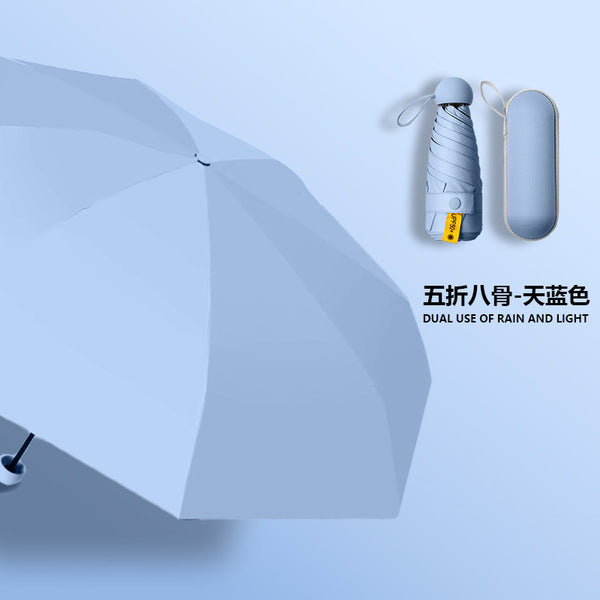 Shetica Pocket Capsule Umbrella-Sky Blue