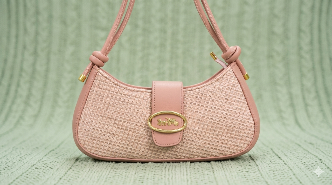 Underarm X-French Stick Bag-Pink