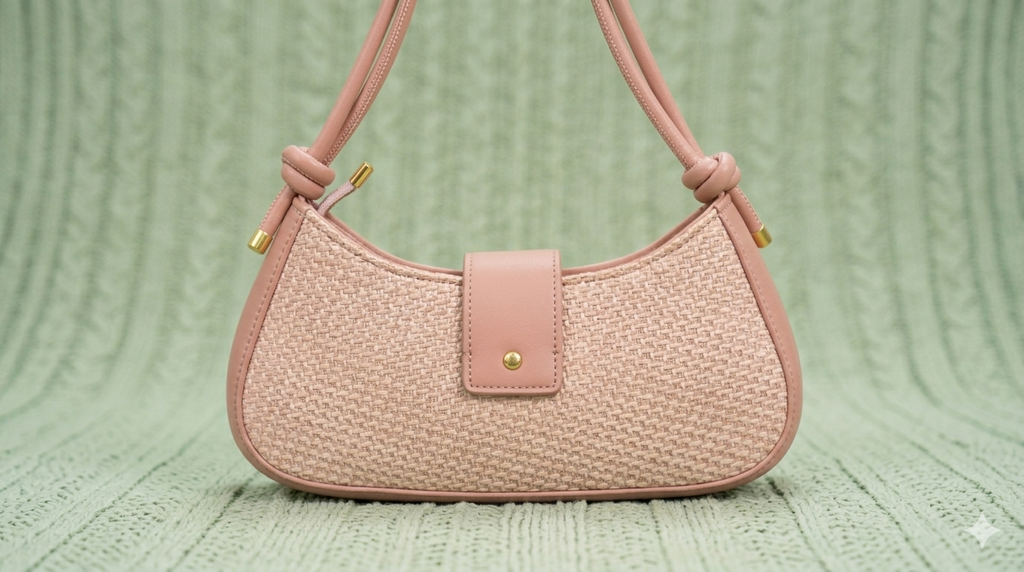 Underarm X-French Stick Bag-Pink