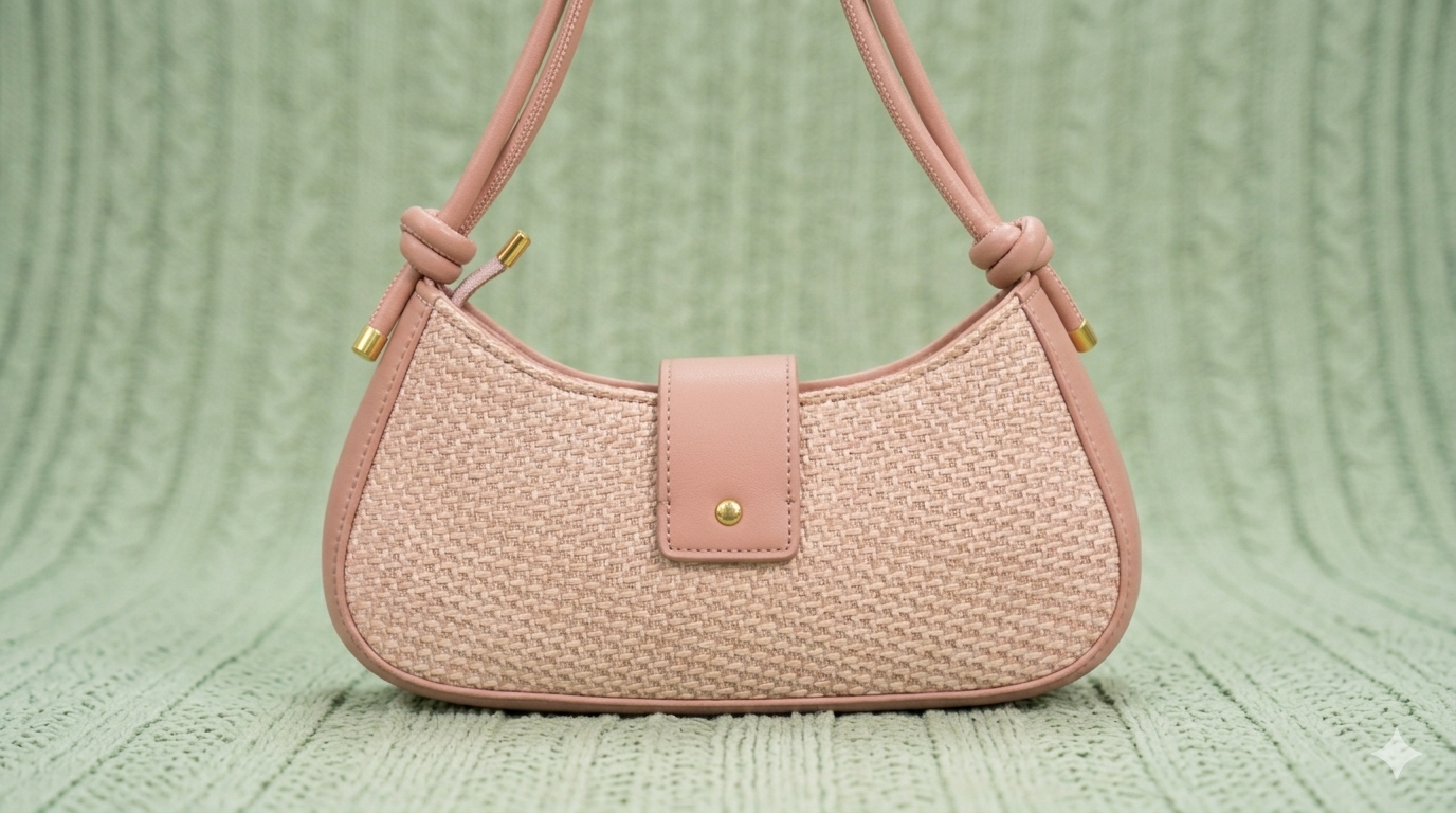 Underarm X-French Stick Bag-Pink