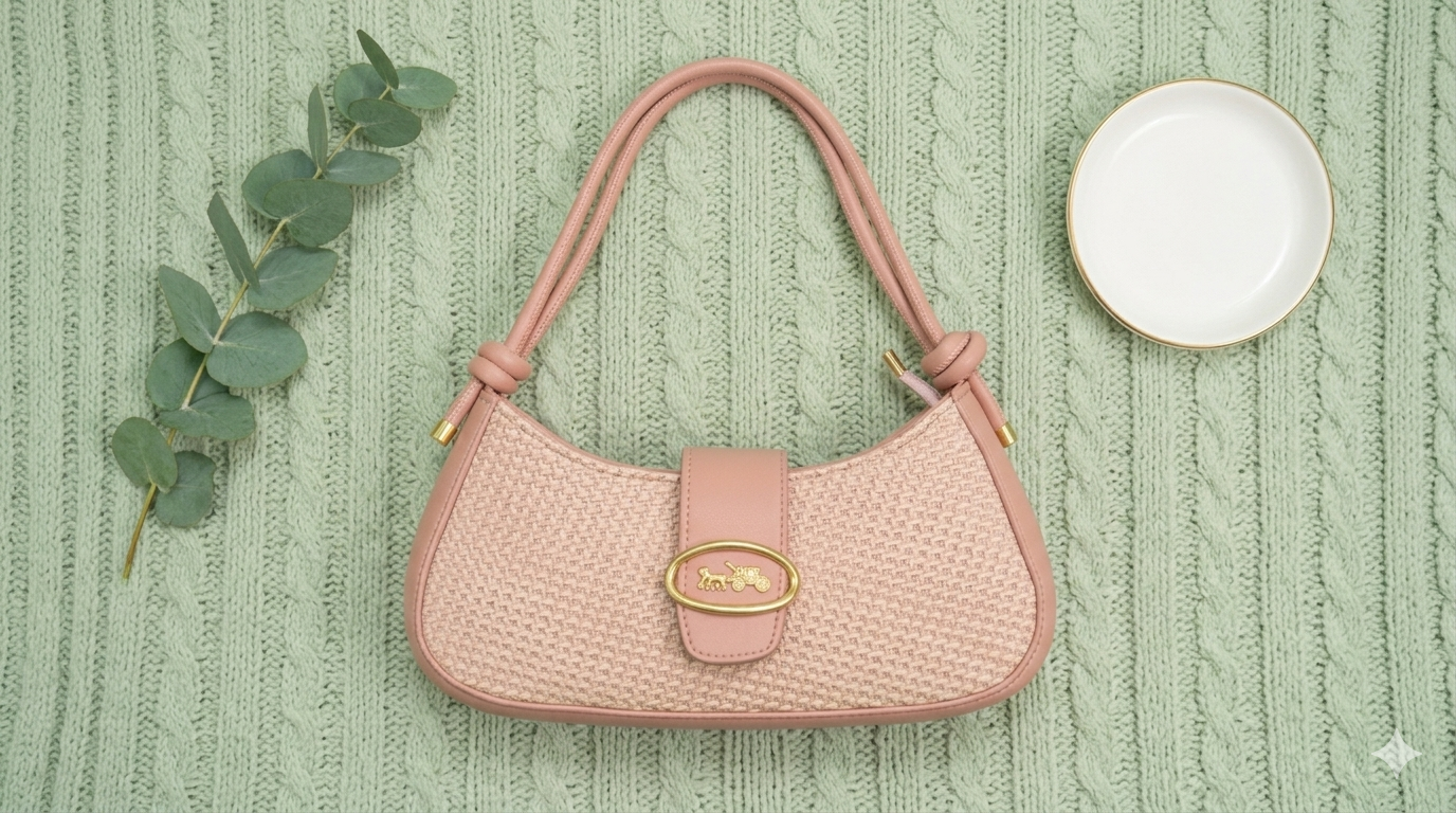 Underarm X-French Stick Bag-Pink