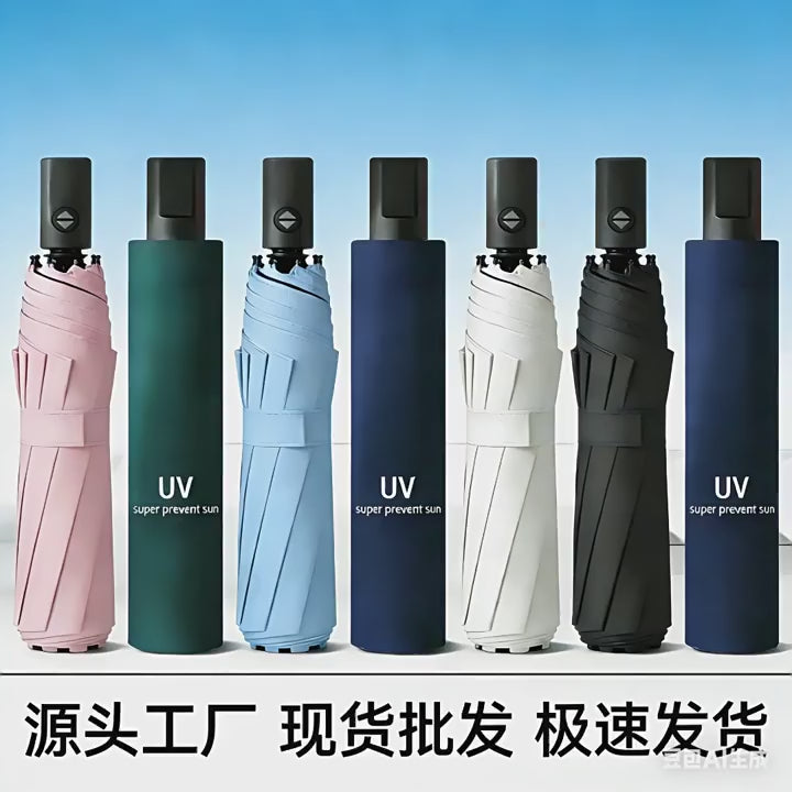 Manual Sun & Rain Umbrella-10Rib